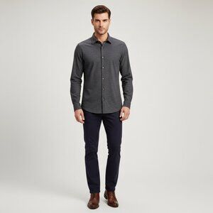 Men's Westzerone Dress Shirt - Jersey Knit - Size Large - EUC